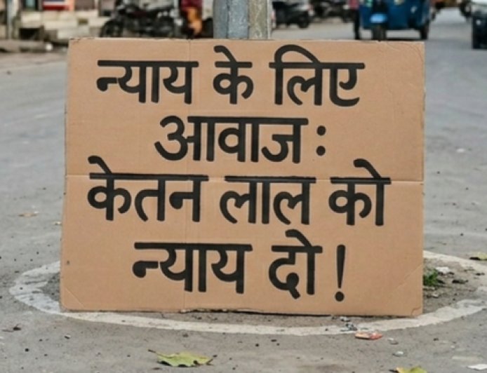 केतन लाल की नृशंस हत्या के खिलाफ धरना प्रदर्शन: न्याय की खातिर संघर्ष