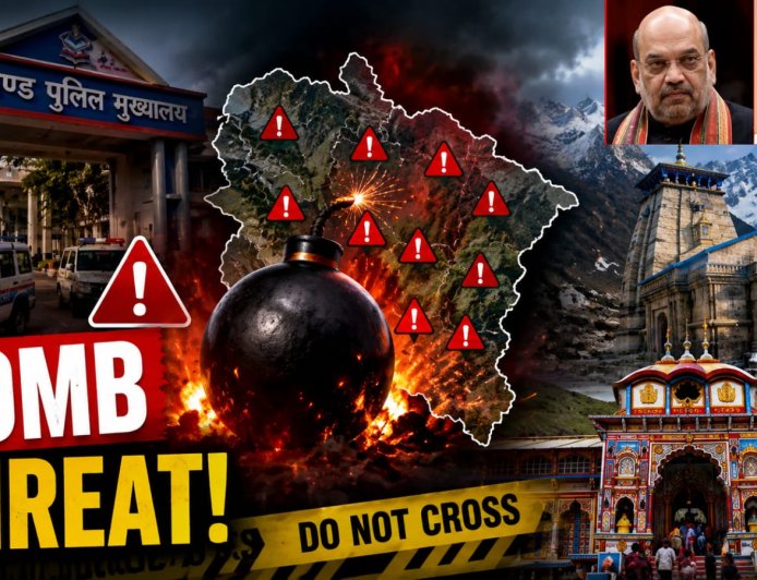 उत्तराखंड में बम धमकियों का आतंक: सीएम धामी और धार्मिक स्थलों को मिली धमकी