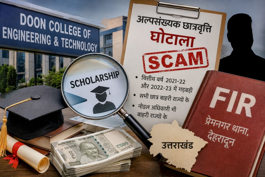 उत्तराखंड में छात्रवृत्ति घोटाले का नया मामला, इंजीनियरिंग कॉलेज पर दर्ज हुआ धोखाधड़ी का मुकदमा