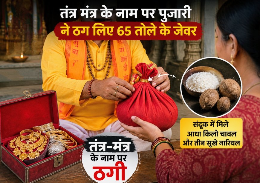 देहरादून में तंत्र-मंत्र के नाम पर हुई ठगी: 65 तोले के जेवर निकले चावल और नारियल