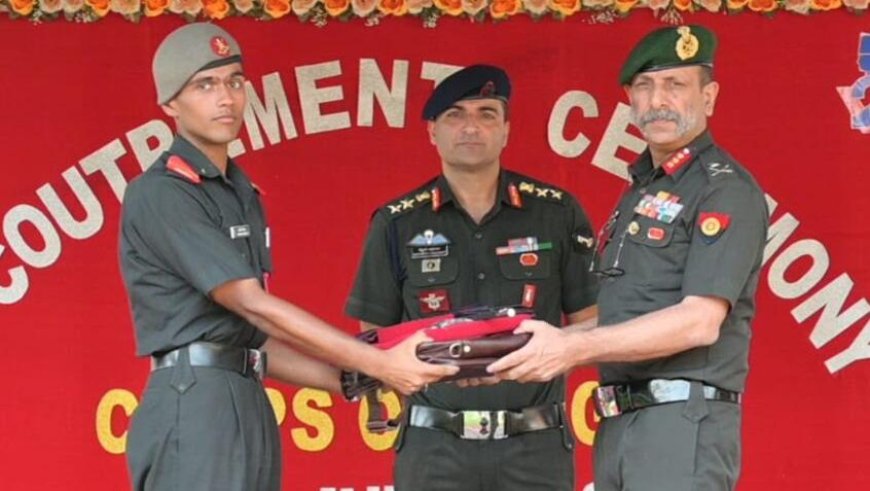 क्लेमेंट टाउन में 59 ऑफिसर कैडेट्स के अकाउट्रमेंट समारोह का आयोजन