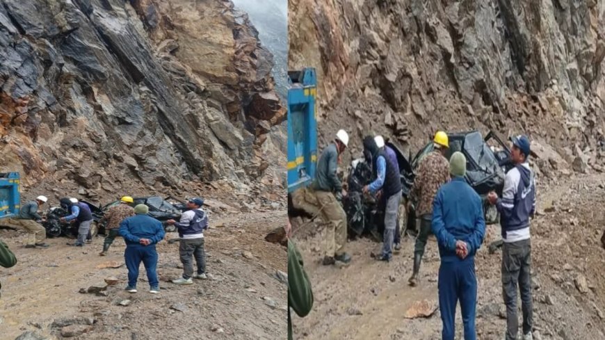 उत्तराखंड में पहाड़ पर हुआ भयानक हादसा, बोलेरो पर गिरी चट्टान, दो की जान गई!