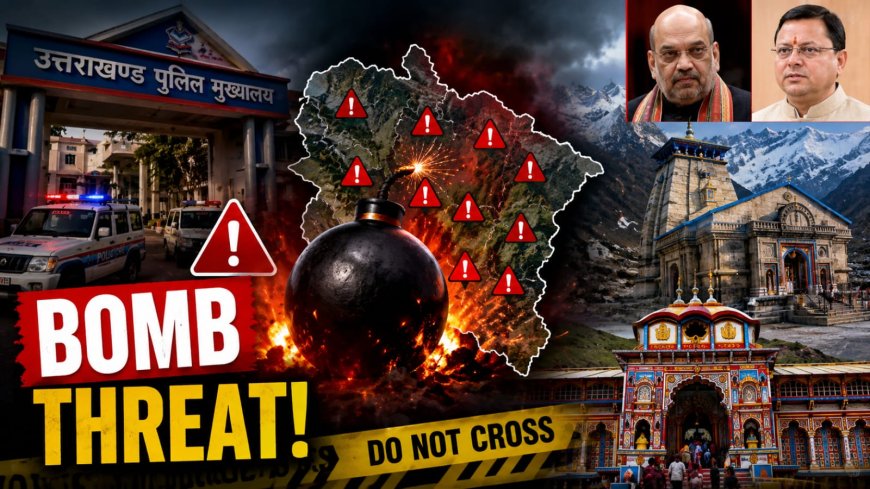 उत्तराखंड में बम धमकियों का आतंक: सीएम धामी और धार्मिक स्थलों को मिली धमकी