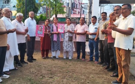 लखनपुर में न्याय की आवाज: स्व. दयानंद टम्टा की हत्या के खिलाफ श्रद्धांजलि सभा और कैंडल मार्च