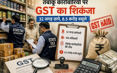 उत्तराखंड में तंबाकू कारोबारियों पर जीएसटी का बड़ा शिकंजा, 32 स्थलों पर छापेमारी से 8.5 करोड़ की वसूली