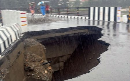 देहरादून में भारी बारिश से प्रेमनगर का नया पुल क्षतिग्रस्त, यातायात पर असर