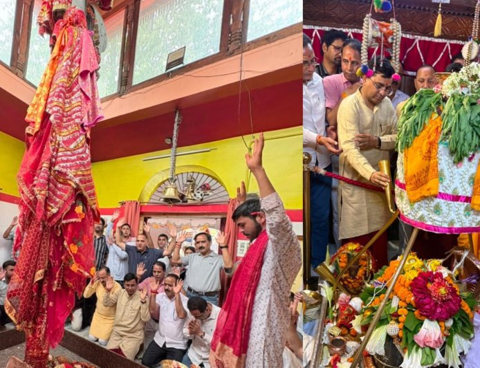 उत्तरकाशी में 5 वर्ष पूरे होने पर सीएम धामी के लिए विशेष पूजा-अर्चना - मंगलकामना