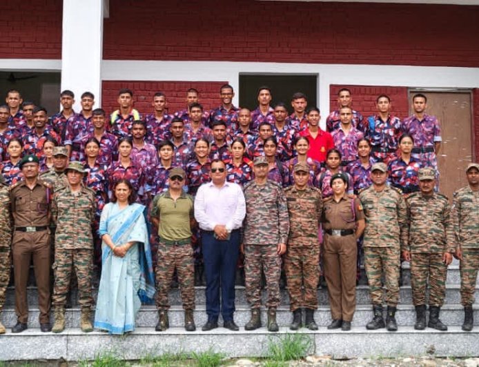 हल्द्वानी शैमफोर्ड स्कूल में एनसीसी थल सेना कैंप चयन के लिए ट्रायल आयोजित