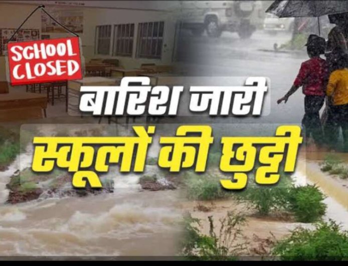 उत्तराखंड में भारी बारिश के कारण जिलाधिकारी ने स्कूल और आंगनबाड़ी केंद्र बंद करने के दिए निर्देश