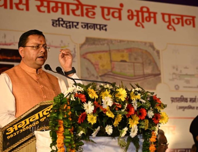 सीएम धामी ने हरिद्वार में विकास योजनाओं का शिलान्यास, श्रद्धालुओं के लिए बेहतर सुविधाएँ