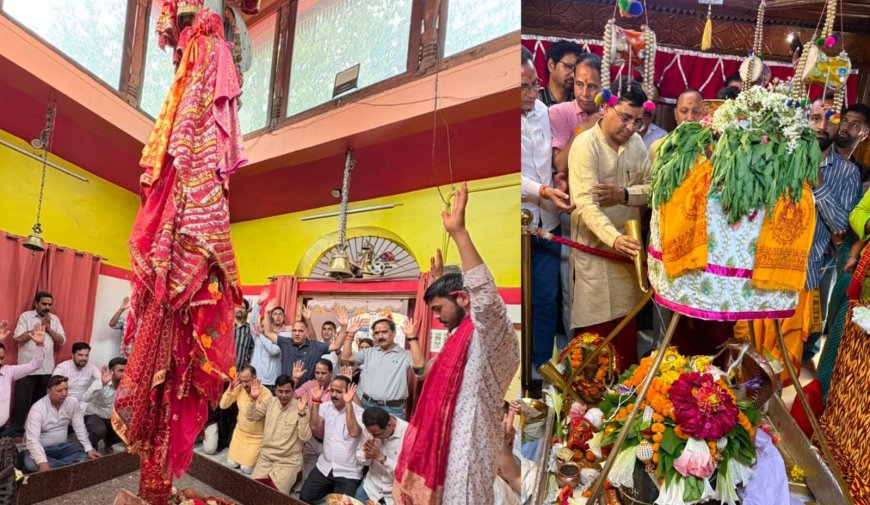 उत्तरकाशी में 5 वर्ष पूरे होने पर सीएम धामी के लिए विशेष पूजा-अर्चना - मंगलकामना