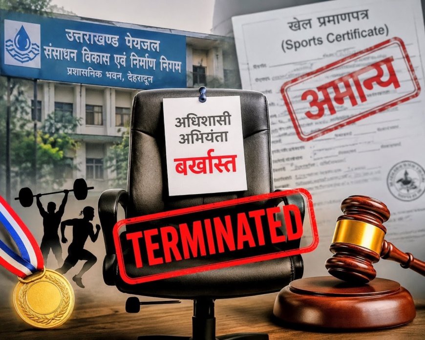 खेल कोटे का रहस्य उजागर: पेयजल निगम के अधिशासी अभियंता बर्खास्त