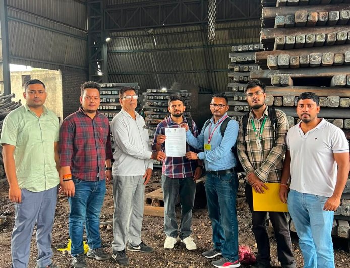 इस्पात कंपनी पर बीआईएस का छापा, मानक उल्लंघन पर उत्पाद जब्त