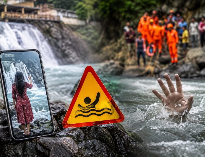 सहस्रधारा में फोटो खिंचवाते समय युवती तेज बहाव में बही, हुई दुखद मौत