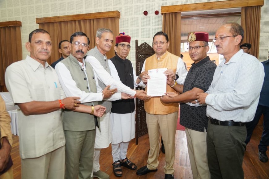 पुरोला विधायक दुर्गेश्वर लाल की सीएम धामी से भेंट: रुद्रेश्वर महादेव मंदिर के सौंदर्यीकरण के लिए ₹1.79 करोड़ की स्वीकृति पर आभार
