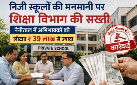 निजी स्कूलों की मनमानी पर सख्ती, नैनीताल में अभिभावकों को लौटाए ₹ 39 लाख से ज्यादा,दून में कब होगी कार्यवाही