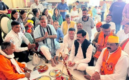 हल्द्वानी में 9 सितंबर को जुटेगा भाजपा का बड़ा कुनबा, बैठक से पहले महेंद्र भट्ट ने किया भूमि पूजन
