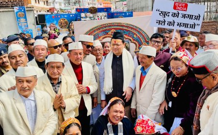 भारत के प्रथम गांव माणा से नशामुक्त भारत अभियान का आगाज।
