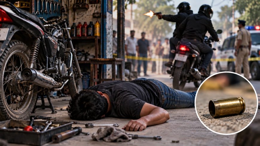 गोलियों से दहला बहादराबाद, दो बदमाशों ने वर्कशाप संचालक को बनाया शिकार