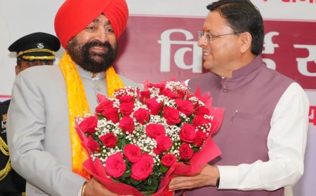 मुख्यमंत्री धामी ने राज्यपाल गुरमीत सिंह को दी विदाई, उत्तराखंड के विकास में योगदान को सराहा