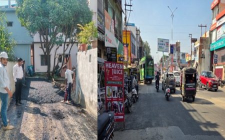 हल्द्वानी की कालाढूंगी रोड के गड्ढे भरे गए, इन 6 प्रमुख जगहों पर हुआ काम