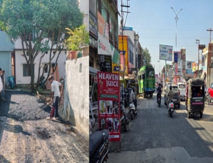 हल्द्वानी की कालाढूंगी रोड के गड्ढे भरे गए, इन 6 प्रमुख जगहों पर हुआ काम