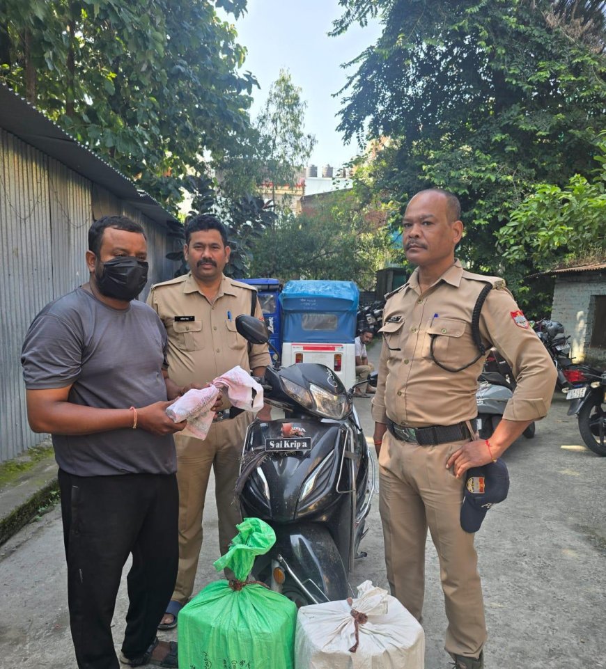 हल्द्वानी पुलिस का बड़ा कारनामा: स्कूटी से अवैध अंग्रेजी शराब तस्कर गिरफ्तार, 96 पव्वे बरामद