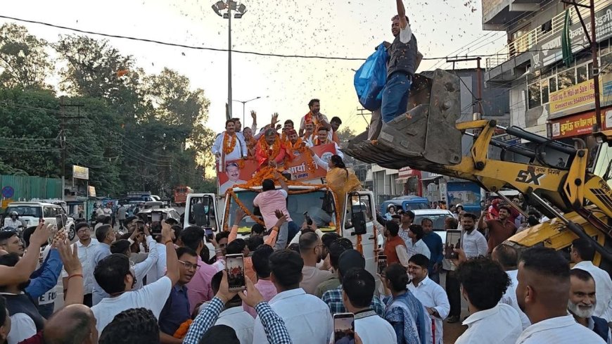 राज्यसभा सांसद बनने के बाद पहली बार हल्द्वानी पहुंचे दिनेश आर्या, स्वागत में उमड़ा हुजूम