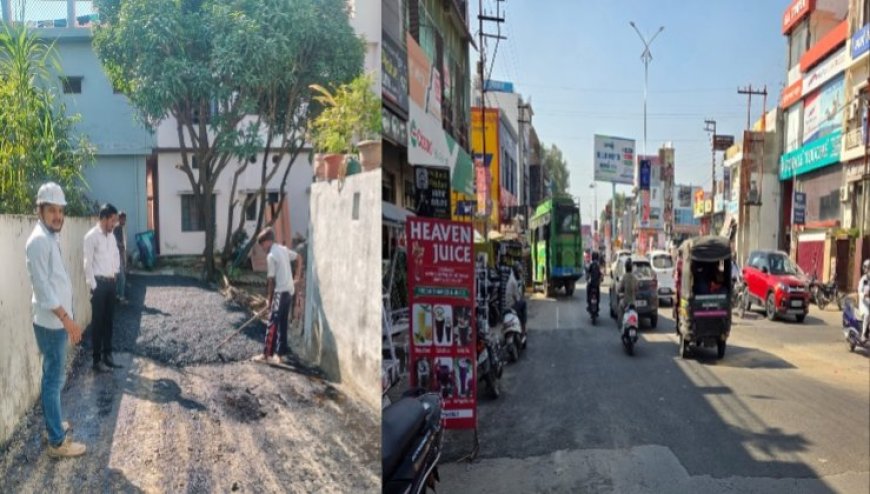हल्द्वानी की कालाढूंगी रोड के गड्ढे भरे गए, इन 6 प्रमुख जगहों पर हुआ काम
